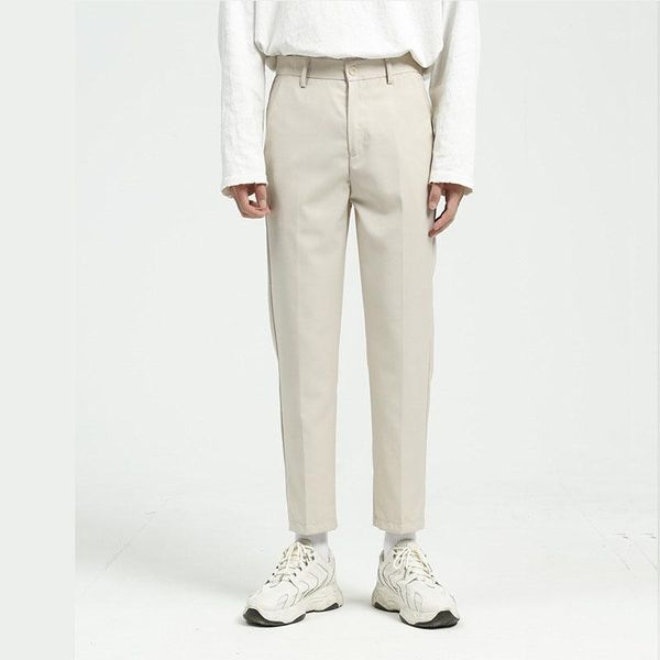 8 colors men casual suit pant male japan korea fashion vintage streetwear ankle-length pant slim fit trousers1, White;black
8 colors men casual suit pant male japan korea fashion vintage streetwear ankle-length pant slim fit trousers1, White;black