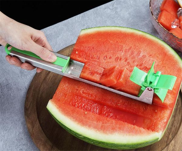 new dining fruit watermelon slicer cutter tongs corer melon stainless steel tool watermelon cut watermelon cubes kitchen tool
new dining fruit watermelon slicer cutter tongs corer melon stainless steel tool watermelon cut watermelon cubes kitchen tool