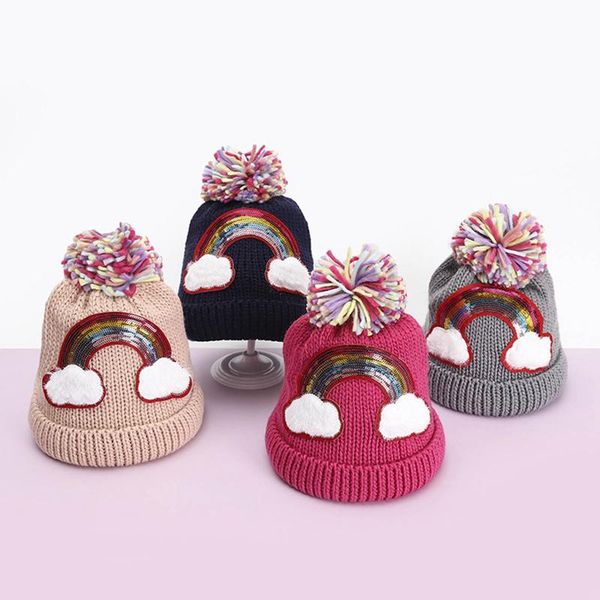 beanie/skull caps kids winter rainbow hat cable knitted bobble boys girls beanie warm pom cap wool, Blue;gray
beanie/skull caps kids winter rainbow hat cable knitted bobble boys girls beanie warm pom cap wool, Blue;gray