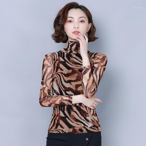 2019 new fashion women shirts leopard turtleneck mesh lace blouse shirt 99641, White
2019 new fashion women shirts leopard turtleneck mesh lace blouse shirt 99641, White