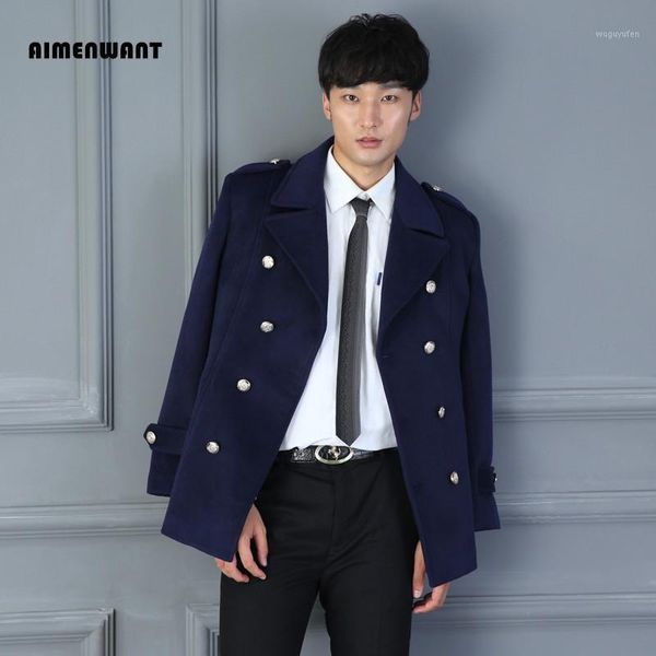 aimenwant 2017 fall/winter new arrival short woolen coat for mens europe causal business slim double breasted wool trench sales1, Black
aimenwant 2017 fall/winter new arrival short woolen coat for mens europe causal business slim double breasted wool trench sales1, Black