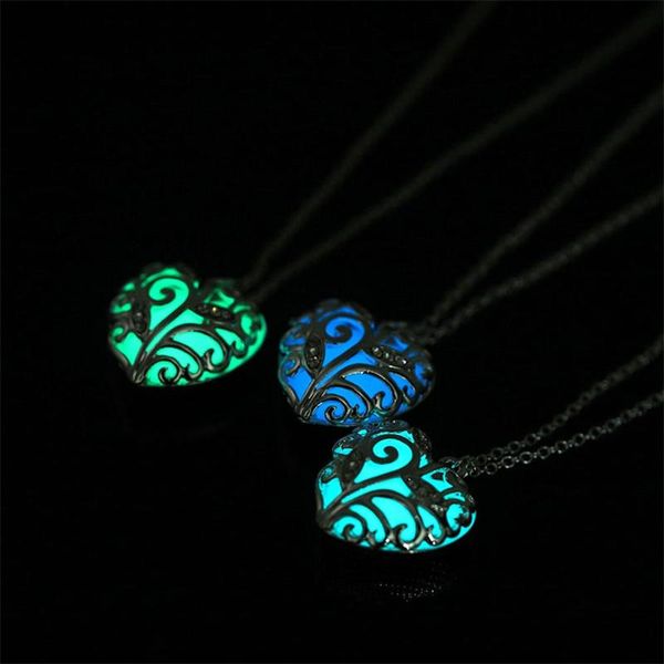 heart shape hollow pendant glowing in the dark necklace for women crystal luminous necklace jewelry wholesale christmas gifts sqcexv, Black
heart shape hollow pendant glowing in the dark necklace for women crystal luminous necklace jewelry wholesale christmas gifts sqcexv, Black