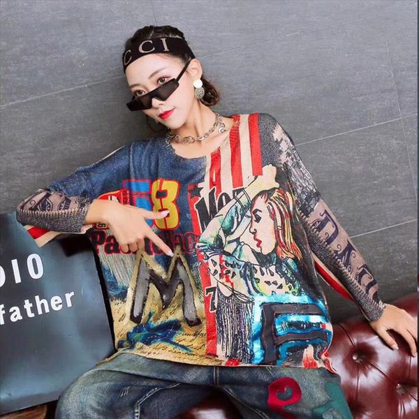 vintage european knitted sweater 2019 new autumn o neck pullover women letter print long sleeve street style sweater, White;black
vintage european knitted sweater 2019 new autumn o neck pullover women letter print long sleeve street style sweater, White;black