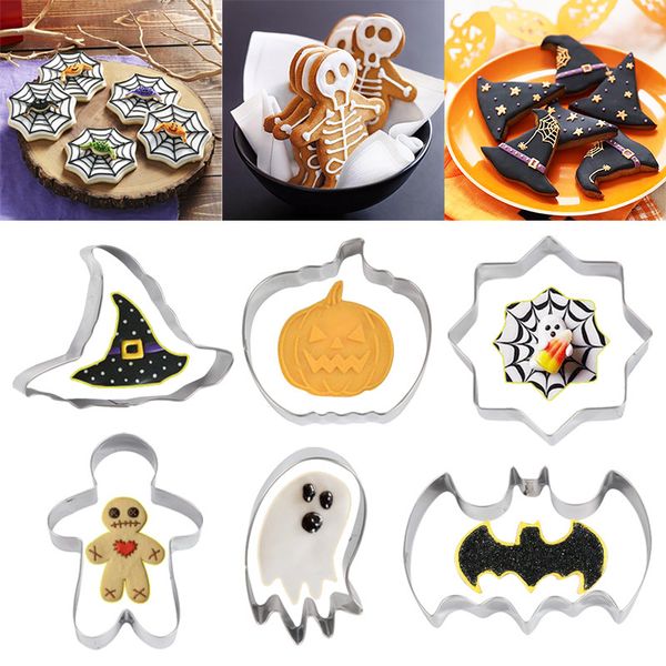 1pcs stainless cookie cutter pumpkin ghost spider web bat biscuits baking tools cut mold for halloween decoration
1pcs stainless cookie cutter pumpkin ghost spider web bat biscuits baking tools cut mold for halloween decoration
