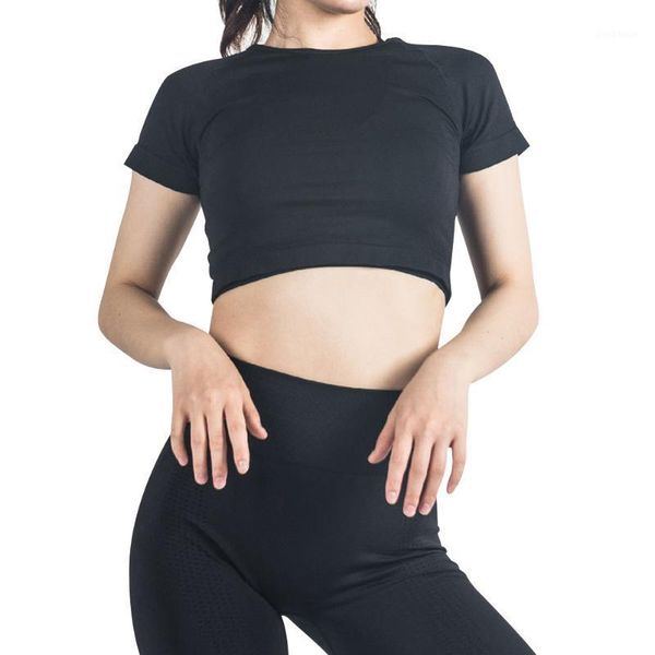 women casual sports crop solid color women short sleeve o-neck yoga tees sport fashion short tees1, White;red
women casual sports crop solid color women short sleeve o-neck yoga tees sport fashion short tees1, White;red