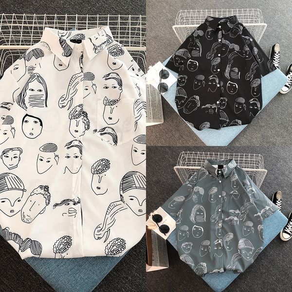 jzzzl sleeve cartoon casual sense men's ruffian net red handsome shirt ins trendy boy short handsome student's shirt man sh5hz, Blue
jzzzl sleeve cartoon casual sense men's ruffian net red handsome shirt ins trendy boy short handsome student's shirt man sh5hz, Blue