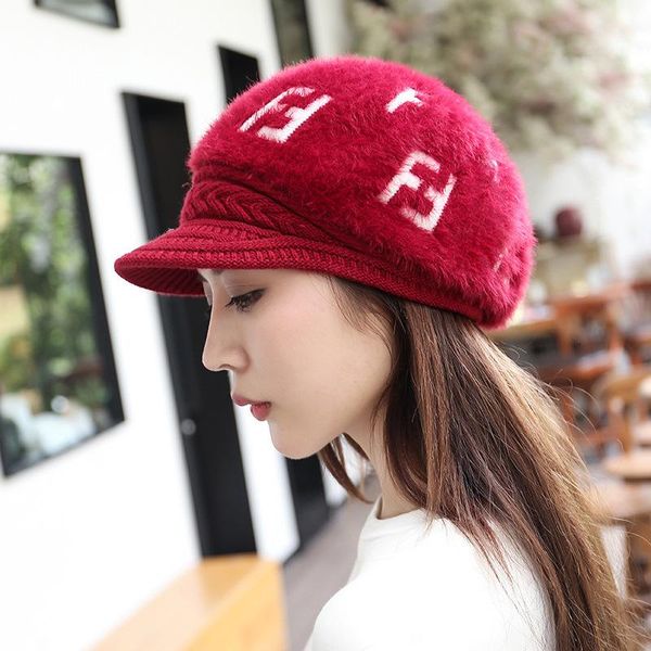 women's korean winter knitted duck tongue hat hair wool hat tide winter double layer plush warm ear cap beret, Blue;gray
women's korean winter knitted duck tongue hat hair wool hat tide winter double layer plush warm ear cap beret, Blue;gray