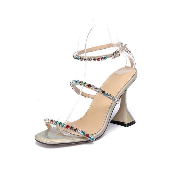 2021 new european and american-style foreign trade colorful strass spectacles lady high-heeled sandals 42-size wkvu, Black
2021 new european and american-style foreign trade colorful strass spectacles lady high-heeled sandals 42-size wkvu, Black