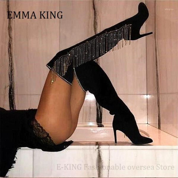 boots 2021 winter women crystal fringe black faux suede round toe over-the-knee heel thigh high night club shoes de mujer1
boots 2021 winter women crystal fringe black faux suede round toe over-the-knee heel thigh high night club shoes de mujer1