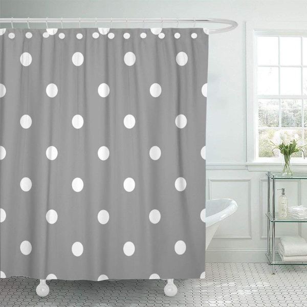 abstract polka dot pattern retro white rounds on gray shower curtain waterproof polyester fabric 60 x 72 inches with hooks
abstract polka dot pattern retro white rounds on gray shower curtain waterproof polyester fabric 60 x 72 inches with hooks