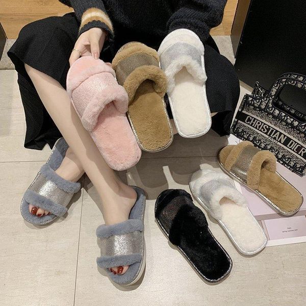 slippers woollen for women fall / winter 2021 womens shoes fur slides gladiator sandals indoor slipper, Black
slippers woollen for women fall / winter 2021 womens shoes fur slides gladiator sandals indoor slipper, Black