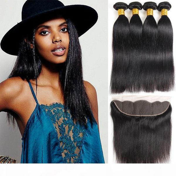 grade 10a straight hair weaves malaysian bundles with 13x4 lace frontal peruvian virgin human hair extensions, Black
grade 10a straight hair weaves malaysian bundles with 13x4 lace frontal peruvian virgin human hair extensions, Black
