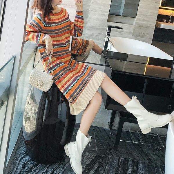 winter knitted dress for women winter knitted dress for long skirt long skirt women cs7xq, White;black