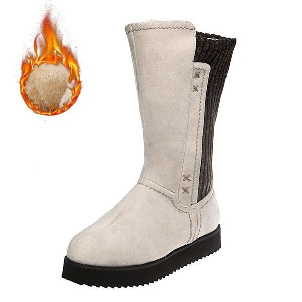 new women mid-calf boots autumn winter wedges high heel thick platform high boots with fur female warm snow plus size 43, Black
new women mid-calf boots autumn winter wedges high heel thick platform high boots with fur female warm snow plus size 43, Black