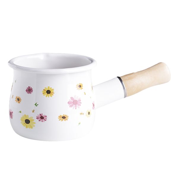 enamel milk pan mini non-stick milkpot with wooden handle 10cm coffee warmer butter heating cookware 550ml
enamel milk pan mini non-stick milkpot with wooden handle 10cm coffee warmer butter heating cookware 550ml