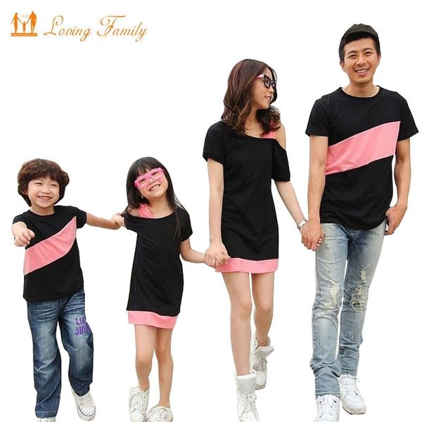 family look clothing special shoulder for mother daughter dresses family matching outfits t-shirt for father son family clothes y200713, Blue
family look clothing special shoulder for mother daughter dresses family matching outfits t-shirt for father son family clothes y200713, Blue