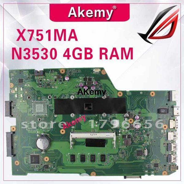 x751ma motherboard rev2.0 for asus k751m k751ma x752m x751md lapmotherboard mainboard test 100% n3530 4 cores 4gb ram
x751ma motherboard rev2.0 for asus k751m k751ma x752m x751md lapmotherboard mainboard test 100% n3530 4 cores 4gb ram