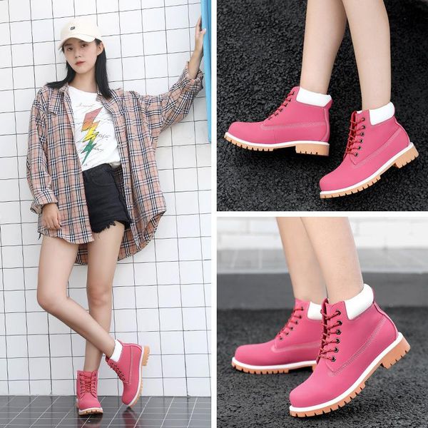 2020 new autumn and winter women's boots leather short boots layer leather pink cotton shoes thermal rhubarb, Black
2020 new autumn and winter women's boots leather short boots layer leather pink cotton shoes thermal rhubarb, Black
