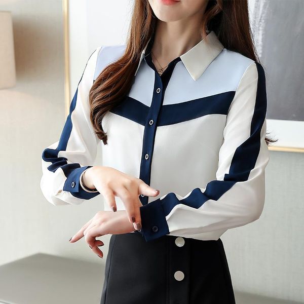 korean autumn women shirts woman chiffon blouse shirt plus size woman patchwork blouse shirts blusas women blouses patchwork, White
korean autumn women shirts woman chiffon blouse shirt plus size woman patchwork blouse shirts blusas women blouses patchwork, White