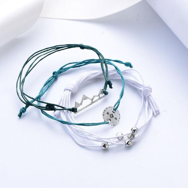 3 pcs/set bohemia handmade weave compass bracelet for women mountain rope chain bracelets charm design pulseiras jewelry, Black
3 pcs/set bohemia handmade weave compass bracelet for women mountain rope chain bracelets charm design pulseiras jewelry, Black