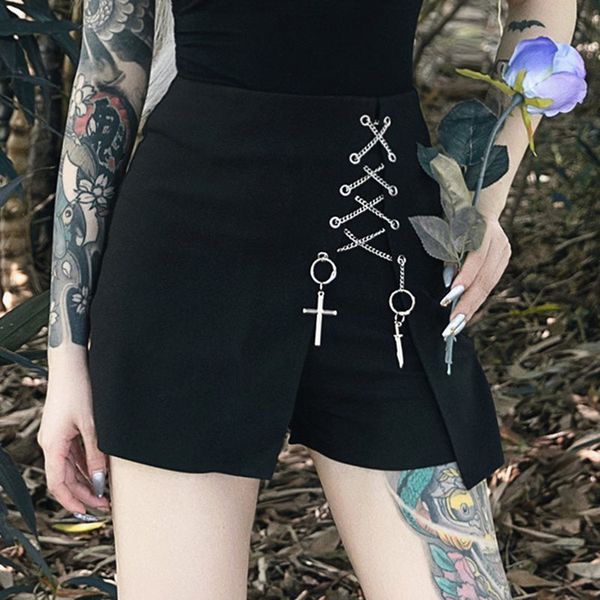punk club gothic black summer chic women high waist shorts casual plus size slim culottes thin plain female goth shorts t200701, White;black
punk club gothic black summer chic women high waist shorts casual plus size slim culottes thin plain female goth shorts t200701, White;black