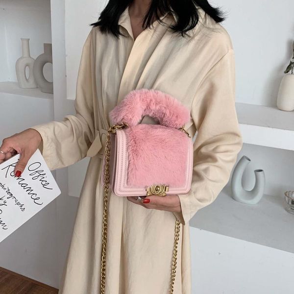 2020 autumn and winter soft fur small flap bags for women luxury designer chains shoulder bag christmas female handbags purses
2020 autumn and winter soft fur small flap bags for women luxury designer chains shoulder bag christmas female handbags purses