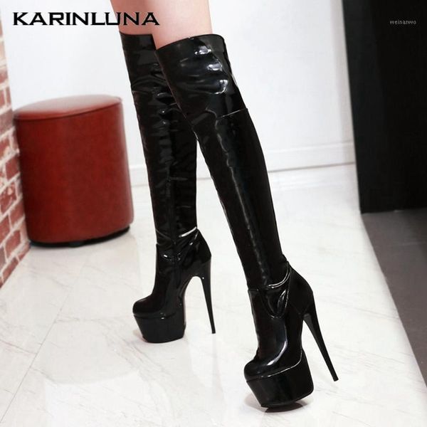 karin high qulity shoes women new trendy party ultra high heels solid over-the-knee thigh boots solid platform zipper1, Black
karin high qulity shoes women new trendy party ultra high heels solid over-the-knee thigh boots solid platform zipper1, Black