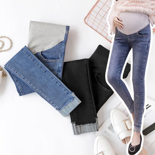 maternity jeans for pregnant women pregnancy elastic waist belly pants maternity clothes for pregnant women denim trousers c1002, White
maternity jeans for pregnant women pregnancy elastic waist belly pants maternity clothes for pregnant women denim trousers c1002, White