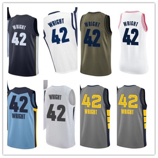 custom 2020 grizzlie style jerseys black white green grey army green 42 lorenzen wright basketball jersey, Black;red
custom 2020 grizzlie style jerseys black white green grey army green 42 lorenzen wright basketball jersey, Black;red