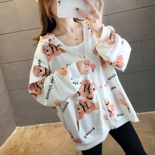 6535 coat sweater cotton double-layer hat full print bear cardigan hooded sweater coat female autumn and winter houo9, Black
6535 coat sweater cotton double-layer hat full print bear cardigan hooded sweater coat female autumn and winter houo9, Black
