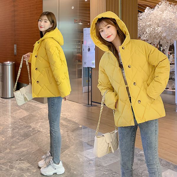 2021 new new winter jacket women hooded thick down cotton padded parka female jacket short coat slim warm outwear cm54, Black
2021 new new winter jacket women hooded thick down cotton padded parka female jacket short coat slim warm outwear cm54, Black