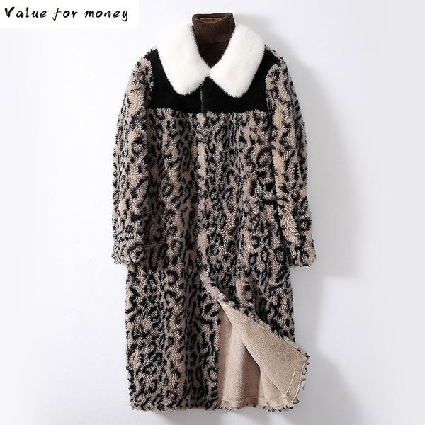 fur real coat female winter natural collar jacket women vintage long leopard sheep shearing coats 100% wool 18576, Black
fur real coat female winter natural collar jacket women vintage long leopard sheep shearing coats 100% wool 18576, Black