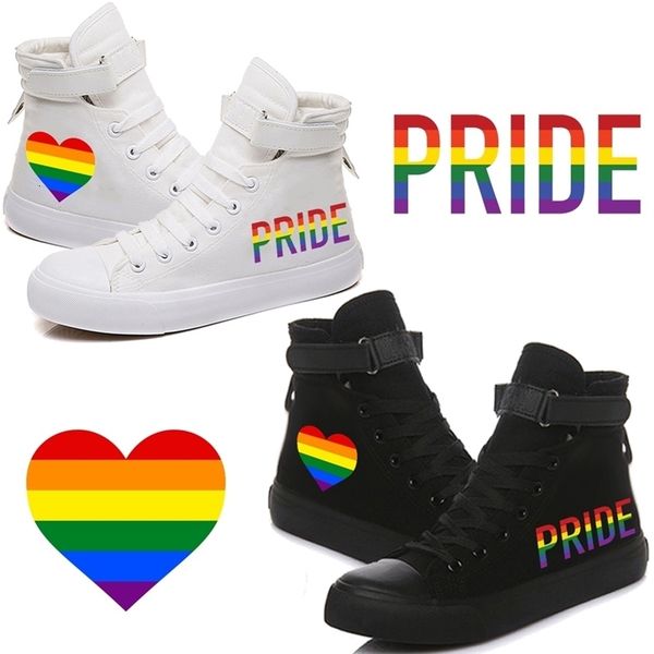 new factory sale rainbow stripe lgbt pride printed high-canvas shoes sneakers boots, Black
new factory sale rainbow stripe lgbt pride printed high-canvas shoes sneakers boots, Black