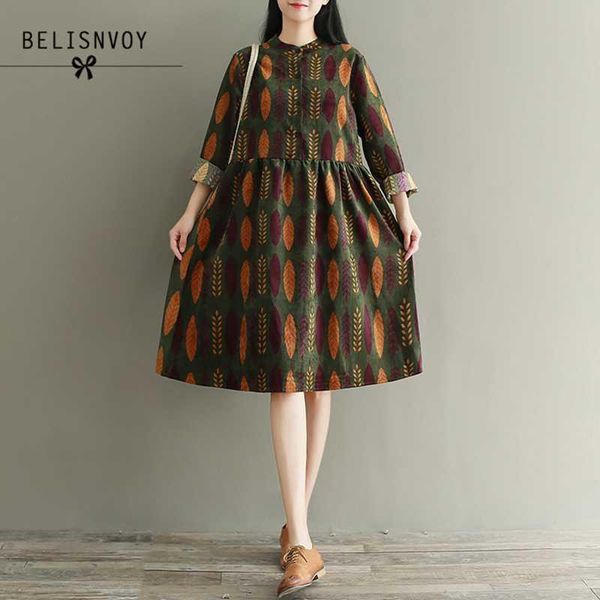 robe femme 2020 mori girl autumn winter women clothing printed long sleeve single breasted plus size corduroy vintage dress, Black;gray
robe femme 2020 mori girl autumn winter women clothing printed long sleeve single breasted plus size corduroy vintage dress, Black;gray
