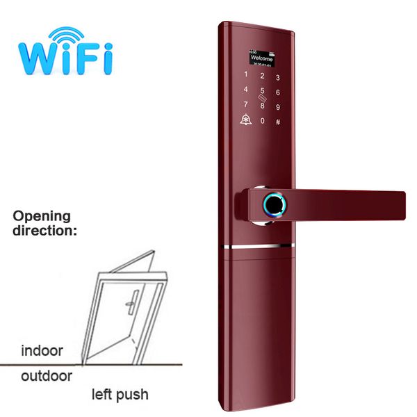 wifi fingerprint smart doorlock wireless remote control tuya app locks passcode card lock apartment rental electronic lock red
wifi fingerprint smart doorlock wireless remote control tuya app locks passcode card lock apartment rental electronic lock red