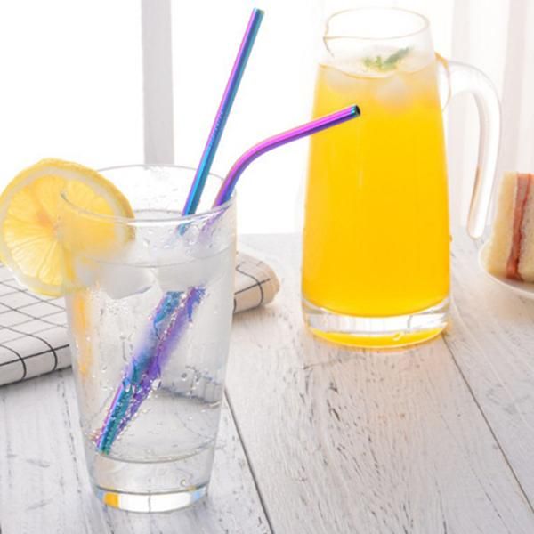 reusable straws 3 size multi-colors juice colorful party bar accessories stainless steel drinking straw straight bent straws dh0223-4 t03
reusable straws 3 size multi-colors juice colorful party bar accessories stainless steel drinking straw straight bent straws dh0223-4 t03