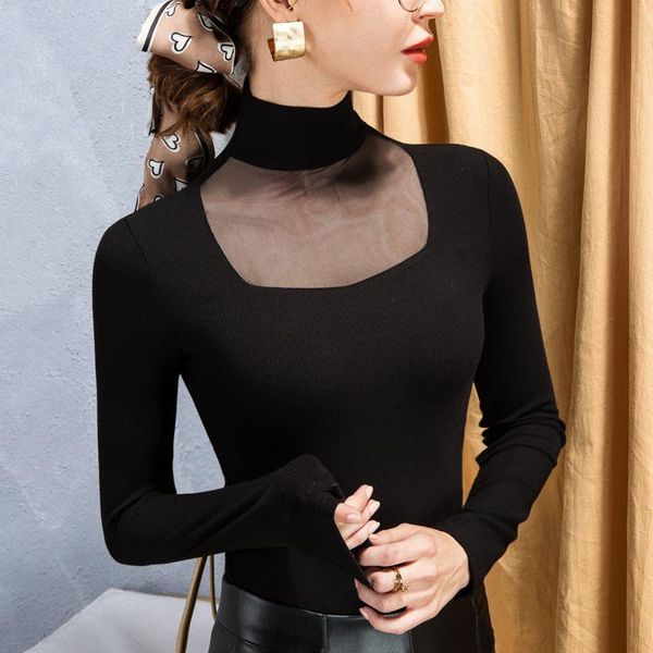 women's t-shirt women lace turtleneck long sleeve shirt all match lady black white blause
women's t-shirt women lace turtleneck long sleeve shirt all match lady black white blause