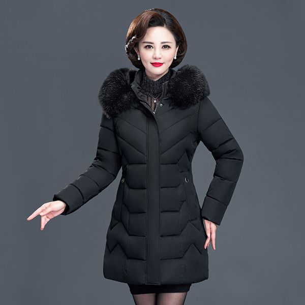 fur collar long woman jacket slim office ladies parkas female winter plus size hooded thick solid cotton padded overcoat 201029, Black
fur collar long woman jacket slim office ladies parkas female winter plus size hooded thick solid cotton padded overcoat 201029, Black