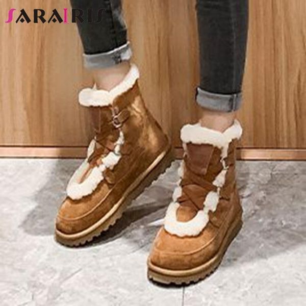 sarairis new fashion ladies 2020 winter warm fur outdoor boots snow boots women round toe flat with plush shoes woman, Black
sarairis new fashion ladies 2020 winter warm fur outdoor boots snow boots women round toe flat with plush shoes woman, Black
