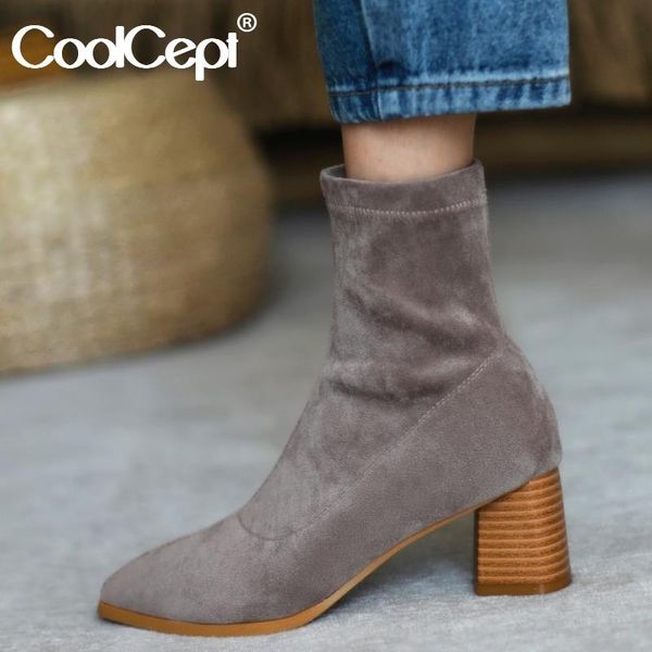 coolcept women short boots real leather pointed toe woman winter shoes fashion woman ankle boots footwear size 34-39, Black
coolcept women short boots real leather pointed toe woman winter shoes fashion woman ankle boots footwear size 34-39, Black