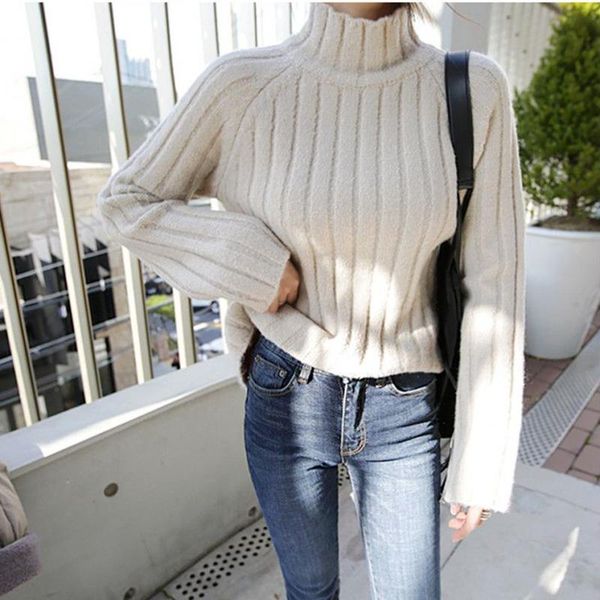 women's sweaters striped knitted sweater women turtleneck pullovers korean loose long sleeve elegant jumpers apricot autumn winter outw, White;black
women's sweaters striped knitted sweater women turtleneck pullovers korean loose long sleeve elegant jumpers apricot autumn winter outw, White;black