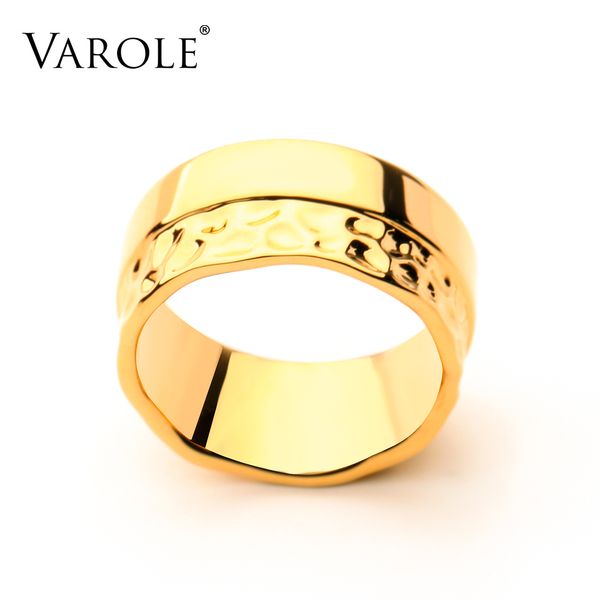 varole half natural texture rings for women gold color width ring fashion jewelry anillos mujer 2021
varole half natural texture rings for women gold color width ring fashion jewelry anillos mujer 2021