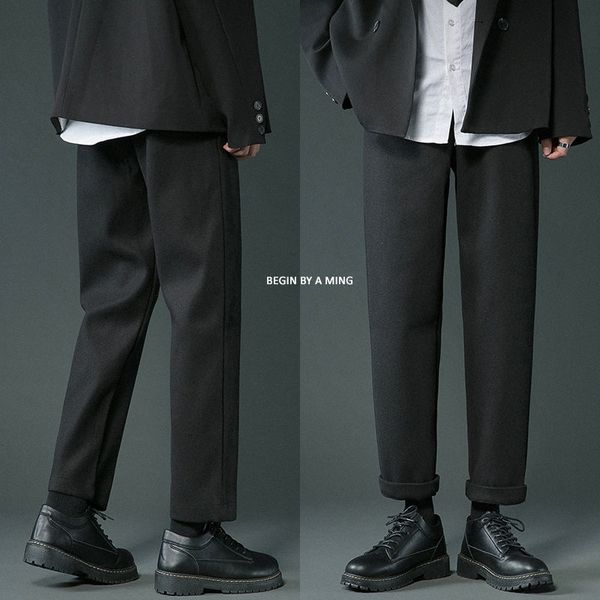 2021 men's trousers spring and winter thin new thick woolen pants fashion clothes m914, Black
2021 men's trousers spring and winter thin new thick woolen pants fashion clothes m914, Black
