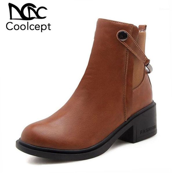 boots coolcept women high heels patchwork fur winter warm ankle thick ladies short footwear size 33-431, Black
boots coolcept women high heels patchwork fur winter warm ankle thick ladies short footwear size 33-431, Black