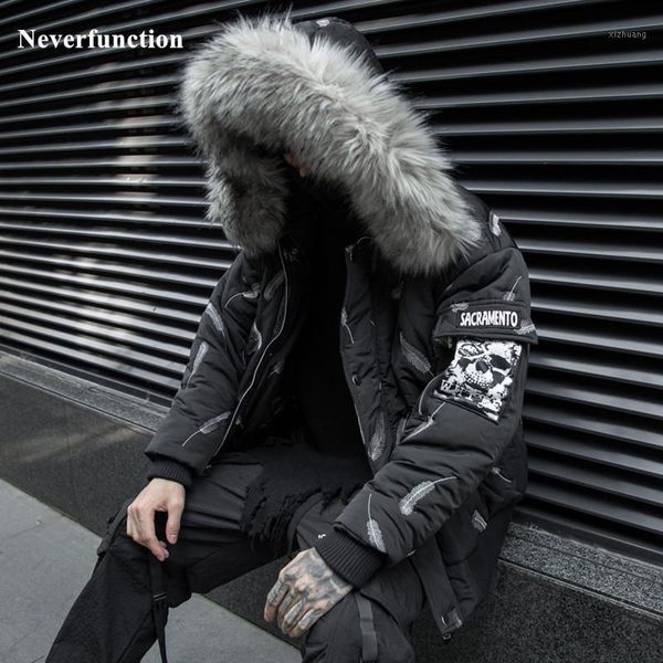 men's down & parkas winter men black fur collar embroidery feather padded parka bomber jacket fashion streetwear oversized thick warm h
men's down & parkas winter men black fur collar embroidery feather padded parka bomber jacket fashion streetwear oversized thick warm h
