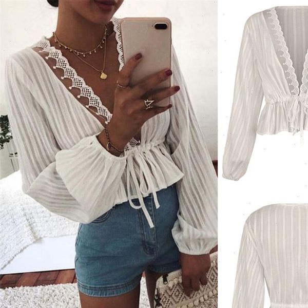 fashion women blouse hollow out puff sleeve deep v neck elegant ladies slim shirts streetwear white shirt female blusas
fashion women blouse hollow out puff sleeve deep v neck elegant ladies slim shirts streetwear white shirt female blusas
