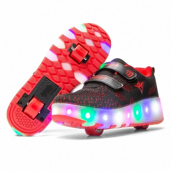 luminous wheel sneakers kids girl boys usb glowing led light up roller skate shoes for children girls boy double wheels shoes #rj3b
luminous wheel sneakers kids girl boys usb glowing led light up roller skate shoes for children girls boy double wheels shoes #rj3b