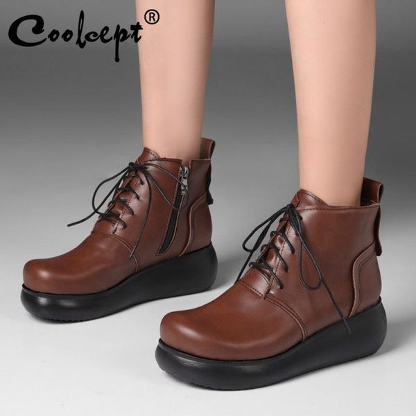 boots coolcept women ankle thick bottom zipper winter short fashion autumn shoes footwear size 35-43, Black
boots coolcept women ankle thick bottom zipper winter short fashion autumn shoes footwear size 35-43, Black