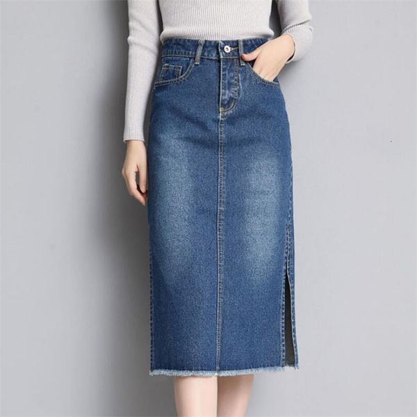 2021 spring new college style mid-calf women denim thin waist divided end up casual female jeans skirt long p1030 onw5, Black
2021 spring new college style mid-calf women denim thin waist divided end up casual female jeans skirt long p1030 onw5, Black