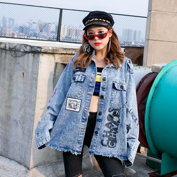 women's jackets mexemara fashion autumn the loose washing water printing wild burr cowboy jacket, Black;brown
women's jackets mexemara fashion autumn the loose washing water printing wild burr cowboy jacket, Black;brown